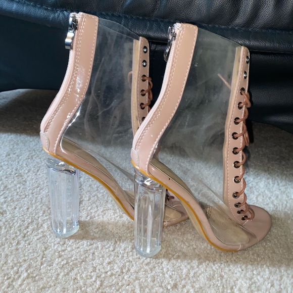 Hot clear & nude boots!! - Picture 3 of 4